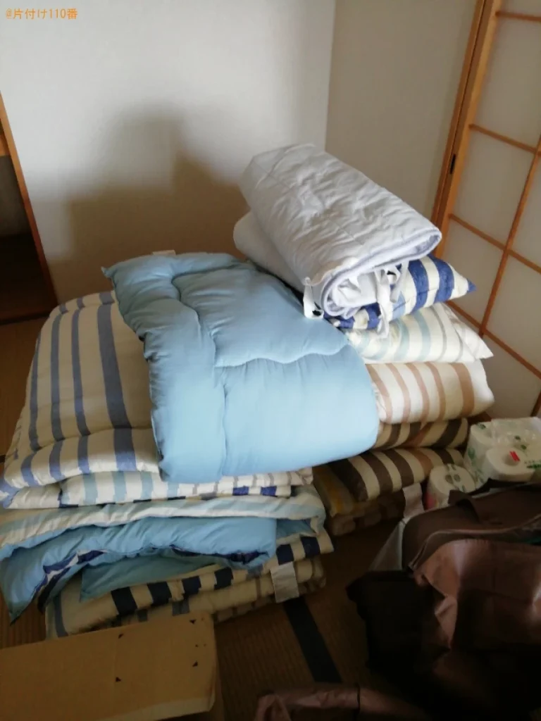 家庭用エアコン、マットレス付きシングルベッド等の回収