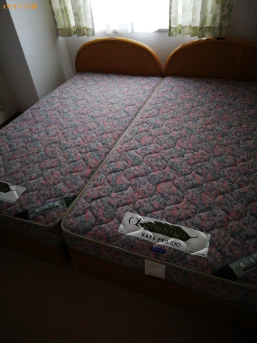 家庭用エアコン、マットレス付きシングルベッド等の回収