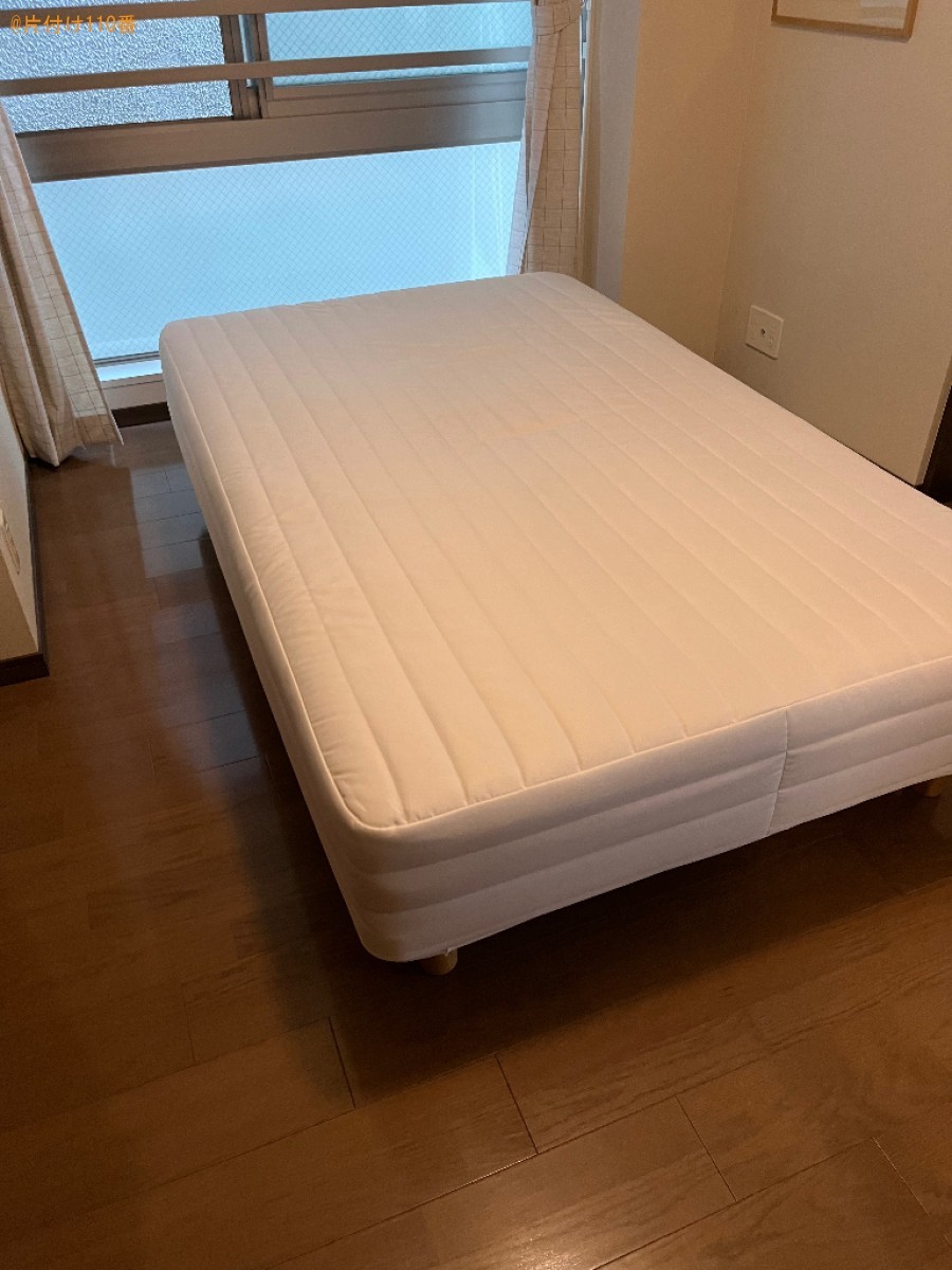 マットレス付きセミダブルベッドの回収・処分ご依頼　お客様の声
